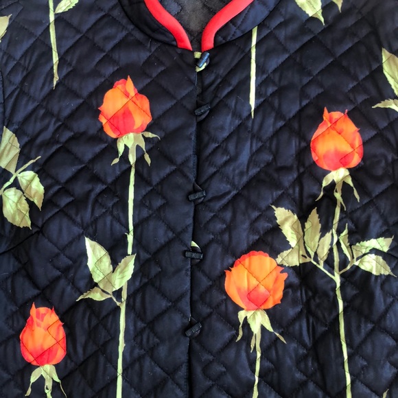 Awesome floral quilted jacket - Picture 2 of 2